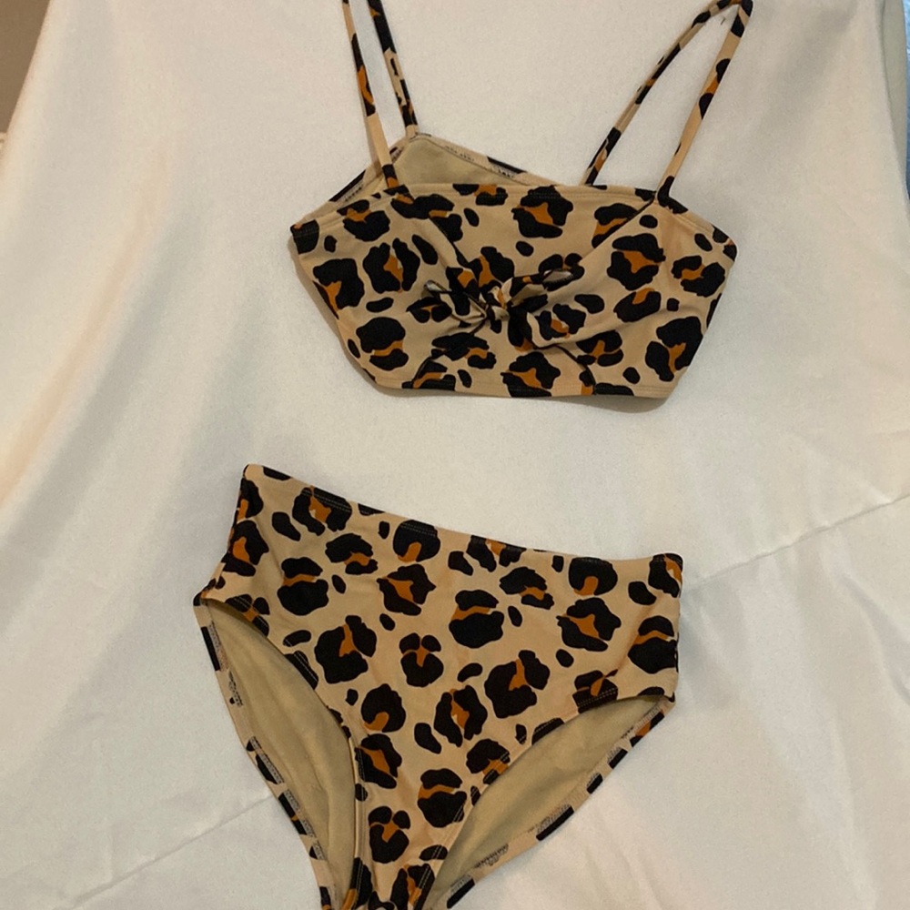 Leopard Print Bikini Set